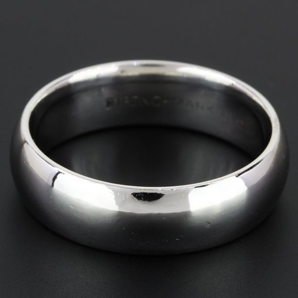 Men's Platinum Marriage Bridegroom Wedding Comfort Band Ring by Benchmark